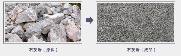 石灰?guī)r加工前后 石灰?guī)r加工前后