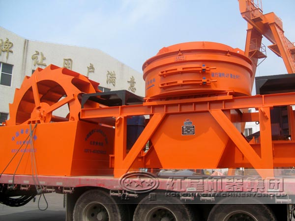 輪式洗砂機(jī)發(fā)貨現(xiàn)場(chǎng)