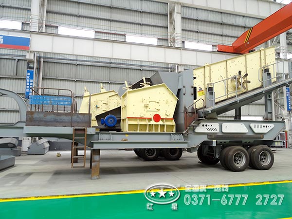 輪胎式反擊破移動破碎機篩分機 輪胎式反擊破移動破碎機篩分機