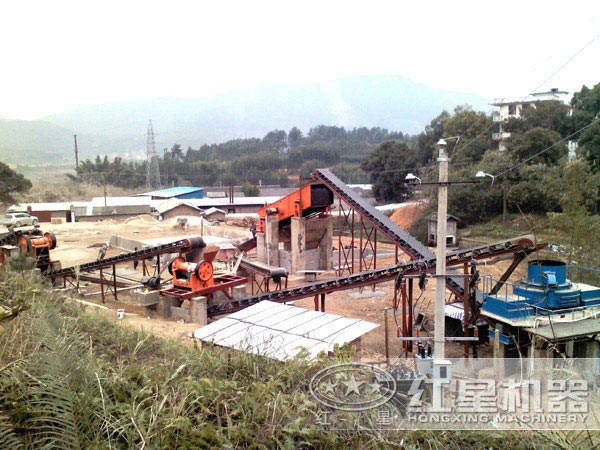 紅星河卵石制砂生產(chǎn)線 紅星河卵石制砂生產(chǎn)線