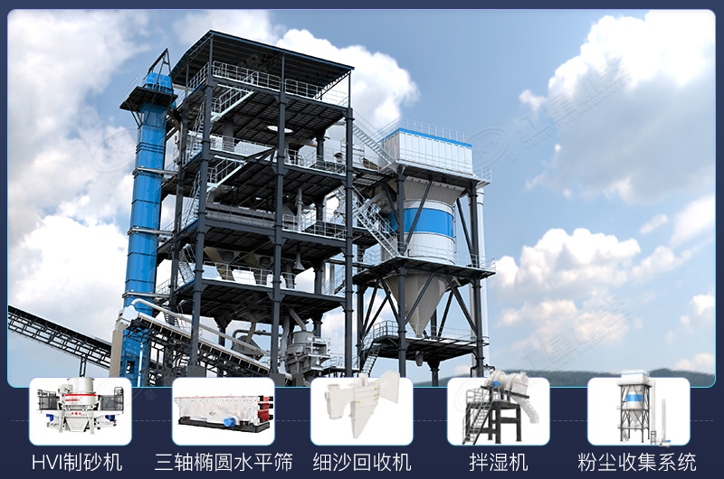 塔式制砂樓配置組成 塔式制砂樓結(jié)構(gòu)組成