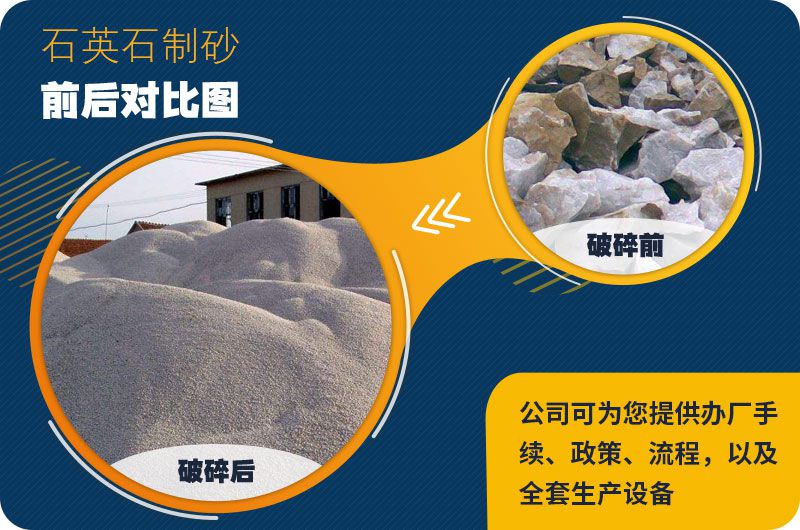 石英石破碎前后對比 石英石破碎前后對比