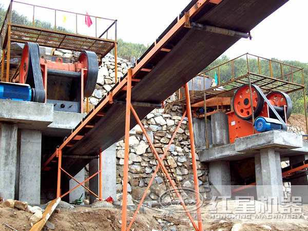 500噸鵝卵石制沙生產(chǎn)線 500噸鵝卵石制沙生產(chǎn)線