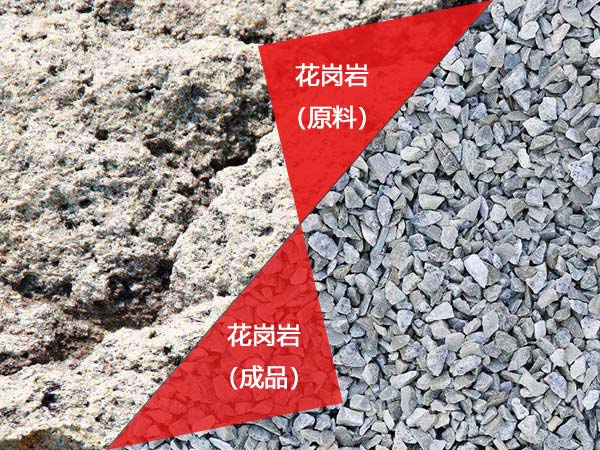 花崗巖原料與成品 花崗巖原料與成品