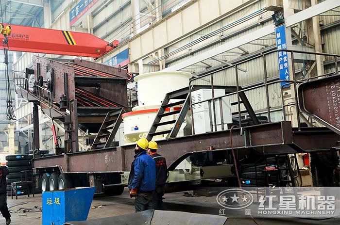 紅星移動式石頭磨砂機 紅星移動式石頭磨砂機