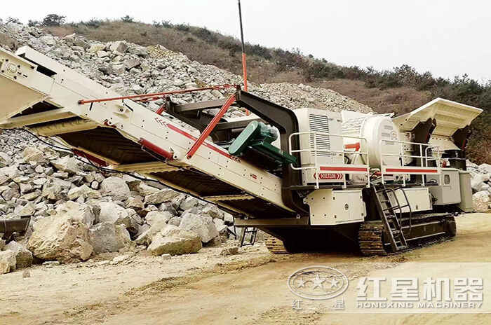 移動石子加工機現(xiàn)場展示 移動石子加工機現(xiàn)場展示