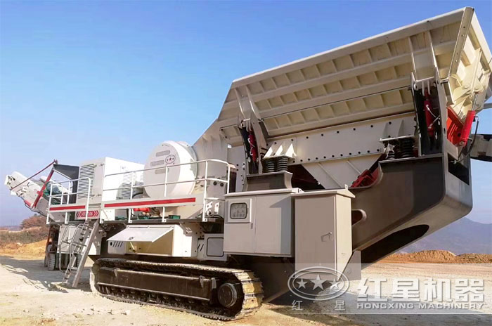 時產(chǎn)200噸移動石子破碎機設備展示 時產(chǎn)200噸移動石子破碎機設備展示