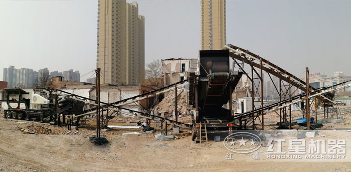 環(huán)保建筑垃圾破碎機處理現(xiàn)場 環(huán)保建筑垃圾破碎機處理現(xiàn)場