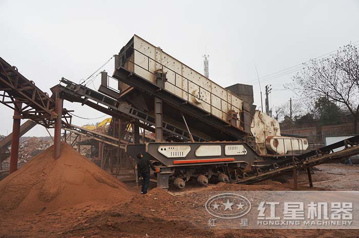 車載移動破碎機現(xiàn)場加工展示 車載移動破碎機現(xiàn)場加工展示