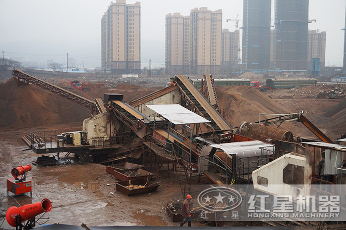 城市建筑垃圾處理現(xiàn)場(chǎng) 城市建筑垃圾處理現(xiàn)場(chǎng)