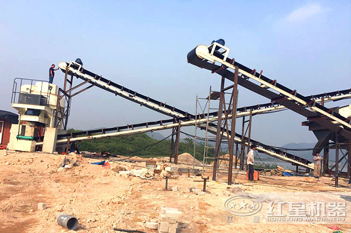 鵝卵石機(jī)制砂生產(chǎn)現(xiàn)場(chǎng) 鵝卵石機(jī)制砂生產(chǎn)現(xiàn)場(chǎng)