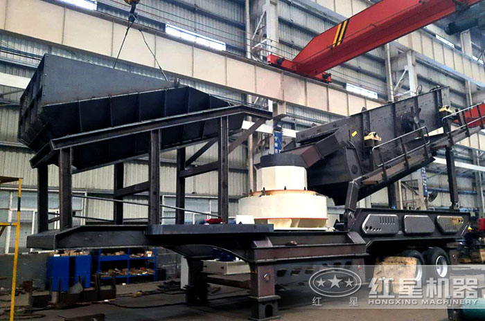 可移動式磕沙機廠家車間圖 可移動式磕沙機廠家車間圖