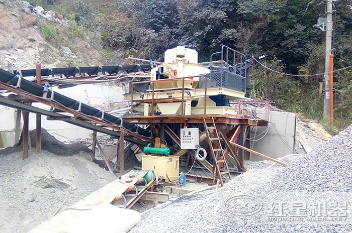 人工制砂現(xiàn)場(chǎng)