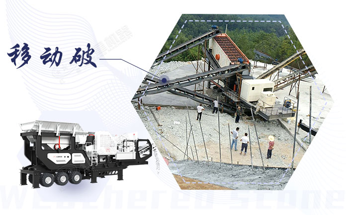 移動破碎機作業(yè)現(xiàn)場和設(shè)備展示