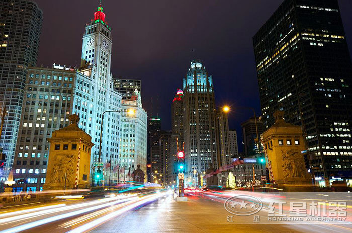 高樓林立燈火通明的城市夜景 高樓林立燈火通明的城市夜景