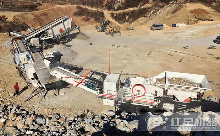 不同類型的移動破碎設(shè)備加工現(xiàn)場展示 不同類型的移動破碎設(shè)備加工現(xiàn)場展示