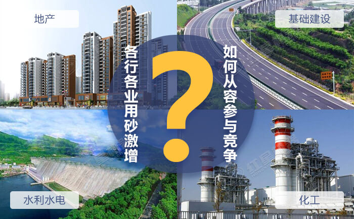 砂石需求與日俱增 砂石需求與日俱增