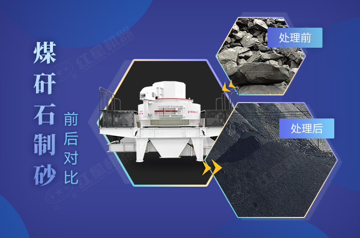 煤矸石制砂前后對(duì)比