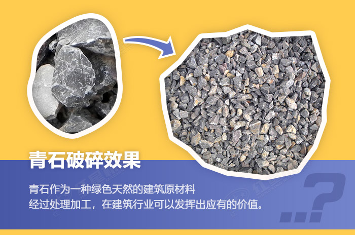 青石物料處理前后 青石物料處理前后