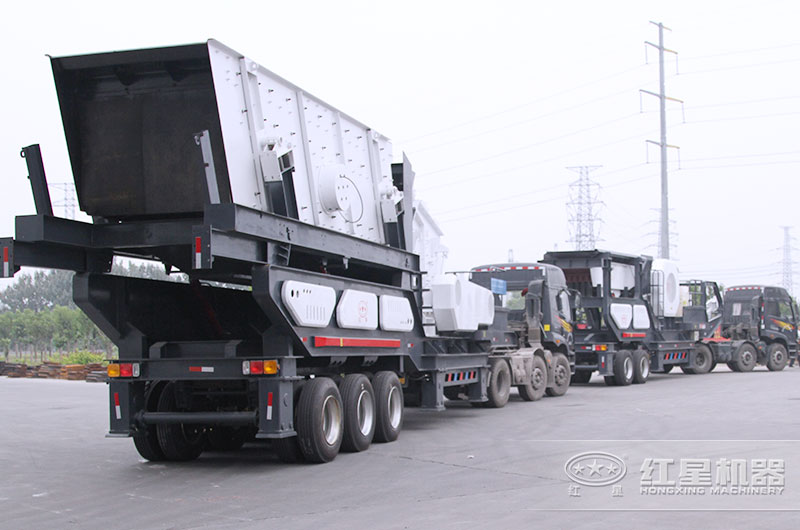 輪胎式建筑垃圾破碎站 輪胎式建筑垃圾破碎站