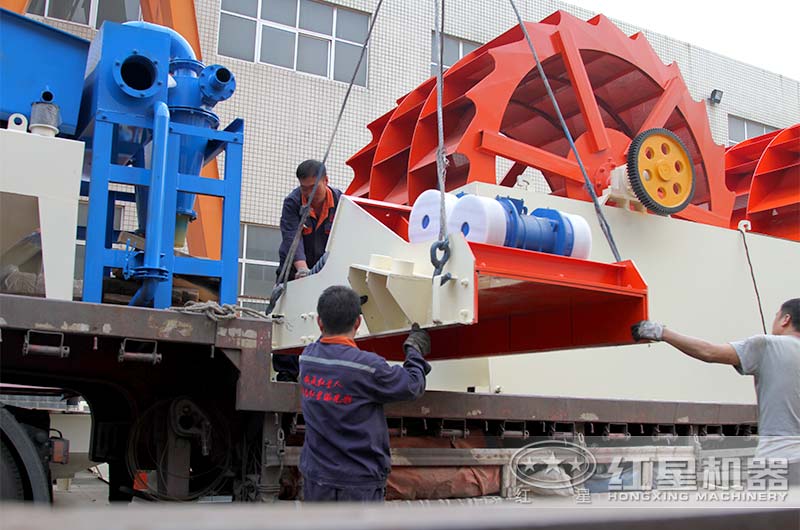 大型洗砂機發(fā)貨 大型洗砂機發(fā)貨