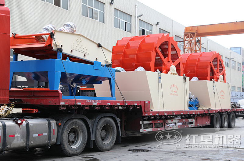 兩臺3121大型洗砂機發(fā)貨 兩臺3121大型洗砂機發(fā)貨