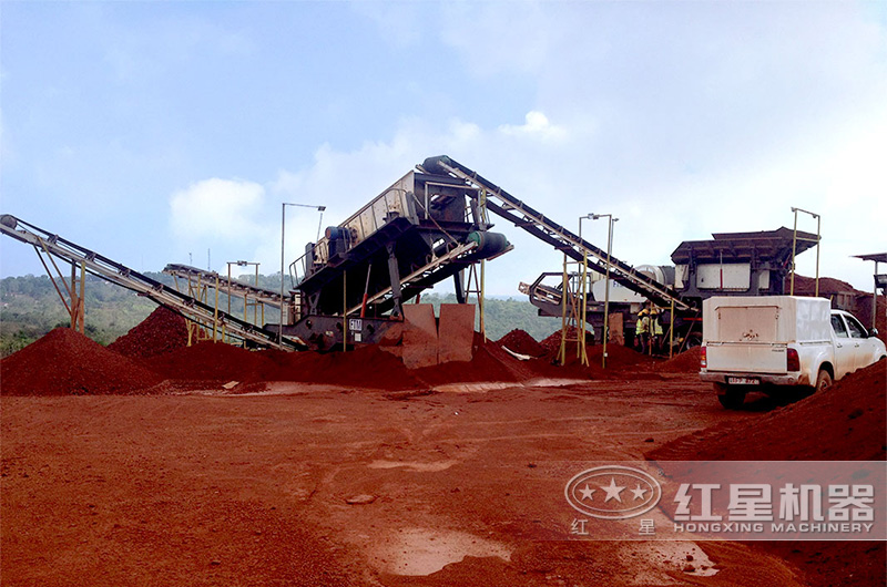紅星移動破碎站現(xiàn)場 紅星移動破碎站現(xiàn)場