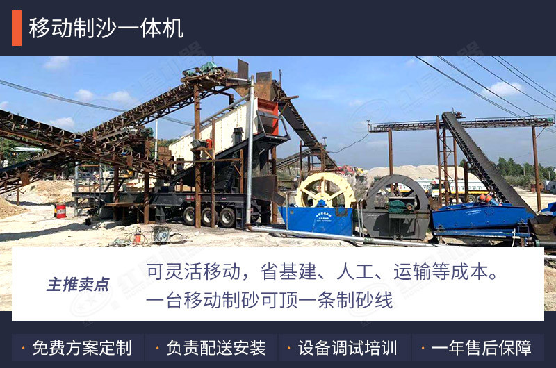 一臺移動制砂可頂一條制砂線 一臺移動制砂可頂一條制砂線