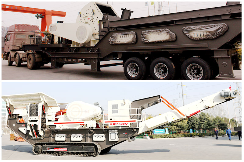 履帶式和輪胎式移動制砂機發(fā)貨現(xiàn)場 履帶式和輪胎式移動制砂機發(fā)貨現(xiàn)場